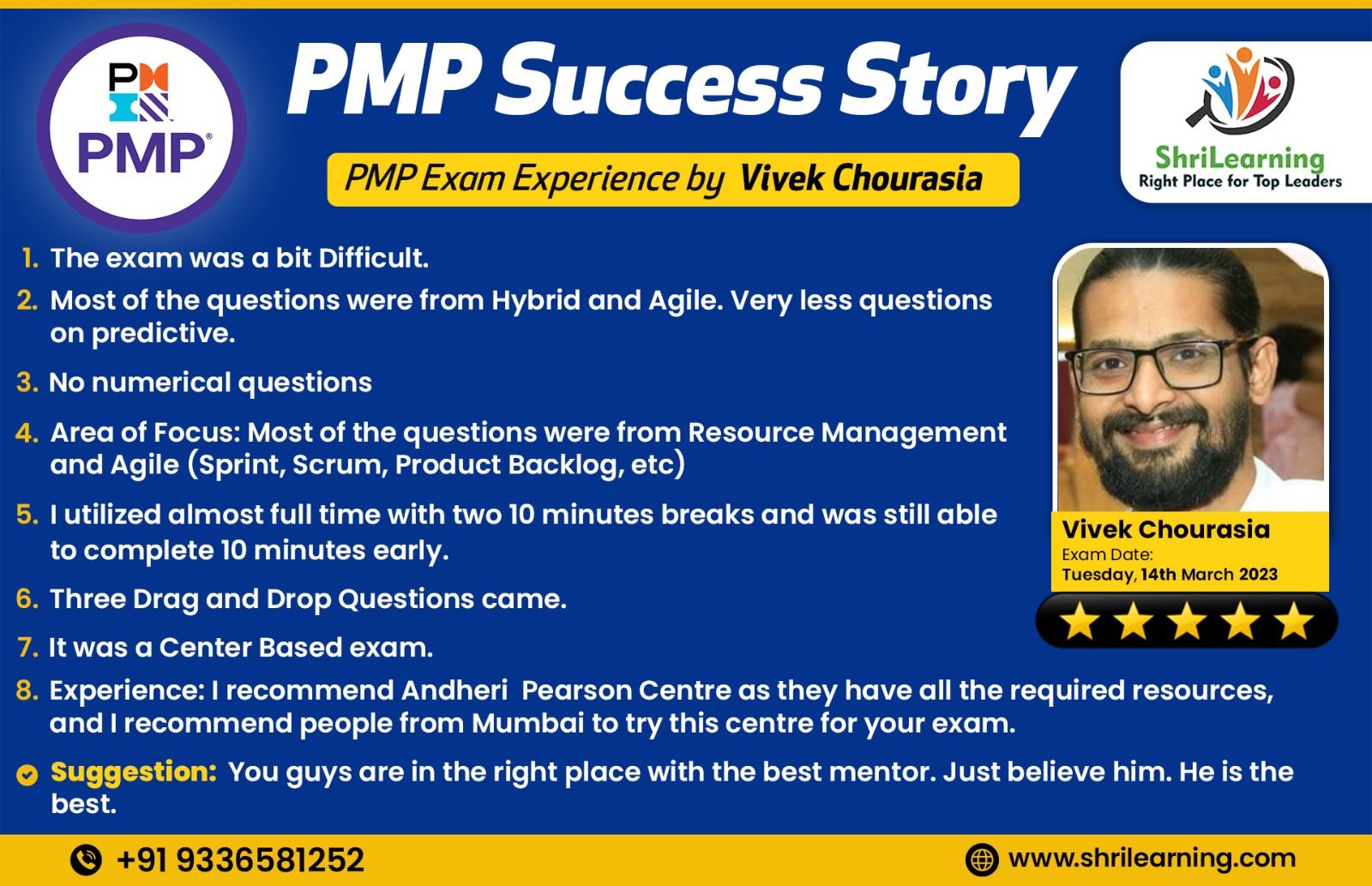 PMP Online Training - Success Story