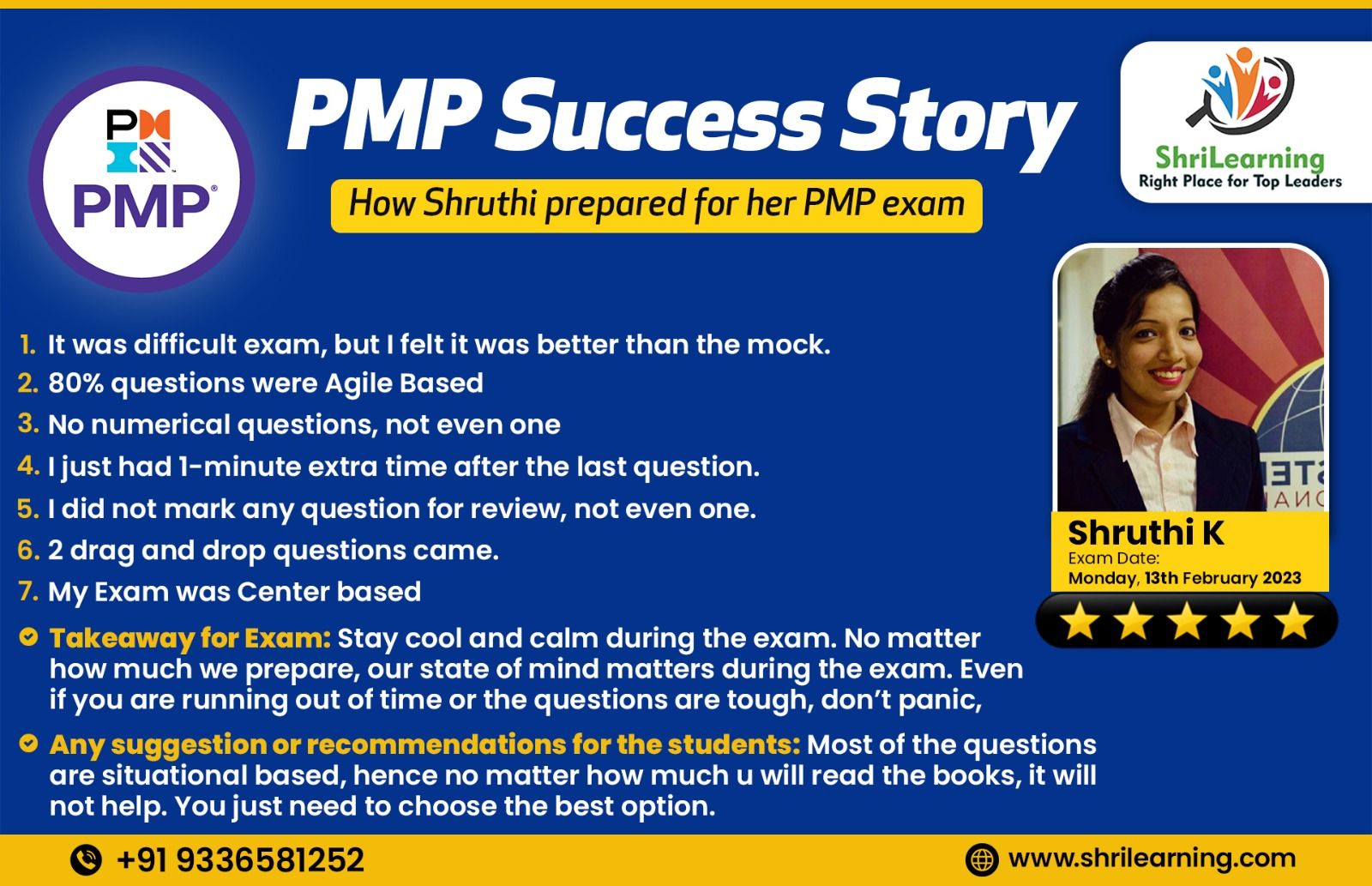 PMP Online Training - Success Story