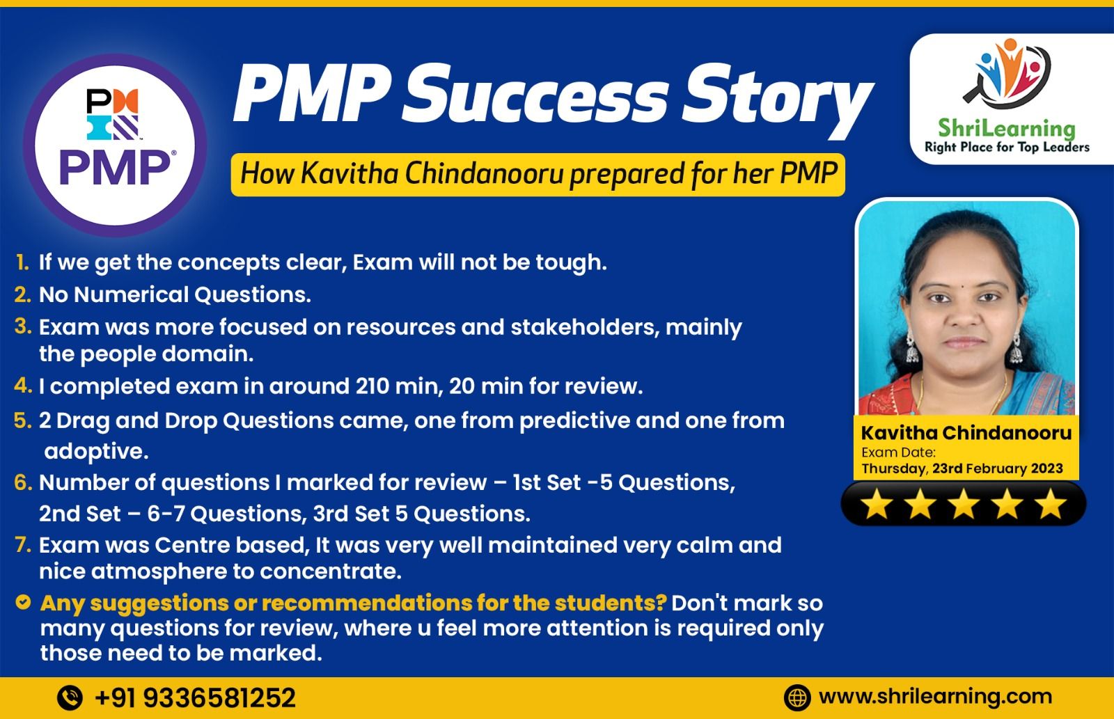 PMP Online Training - Success Story