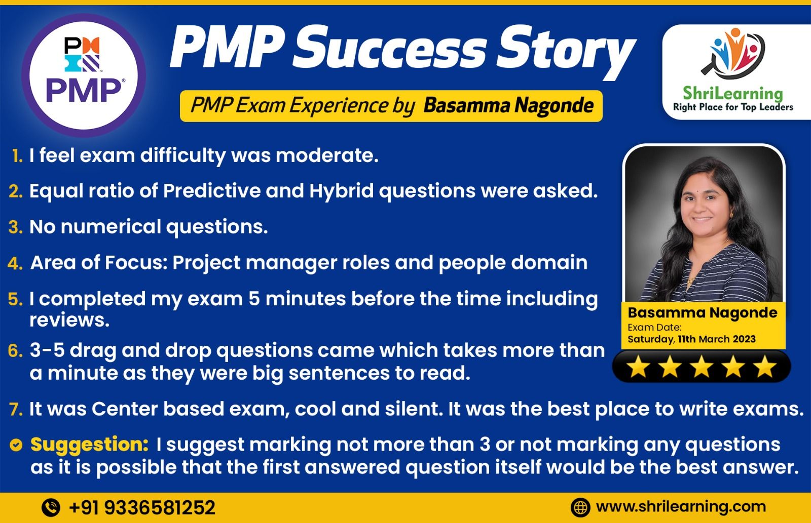 PMP Online Training - Success Story