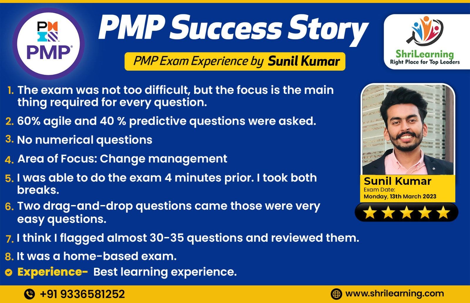 PMP Online Training - Success Story