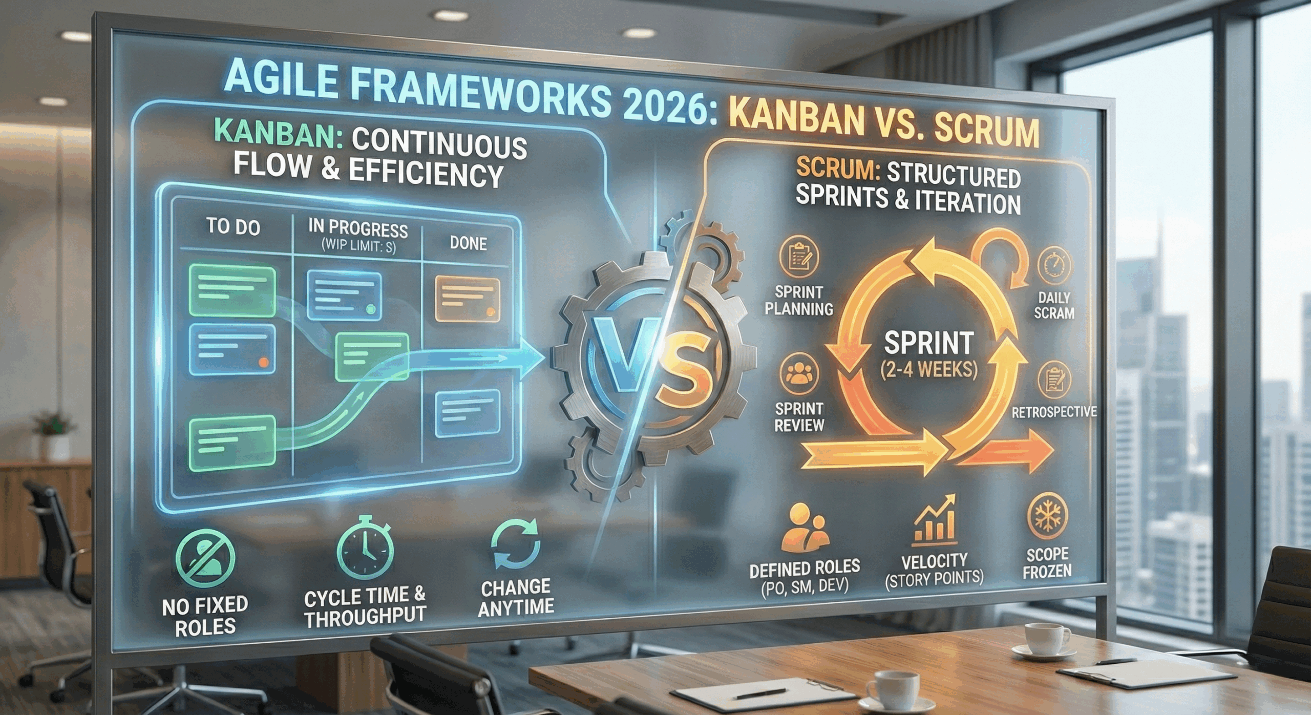 Kanban vs. Scrum: The Definitive Comparison of Roles, Cadence, and Metrics